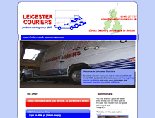 Tablet Screenshot of leicestercouriers.co.uk